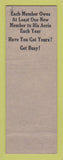 Matchbook Cover - Eagles Club Columbus OH