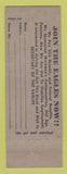 Matchbook Cover - Eagles Club Ypsilanti MI