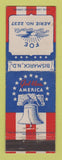 Matchbook Cover - Eagles Club Bismarck ND