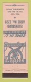 Matchbook Cover - Eagles Club Ellensburg WA