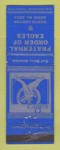 Matchbook Cover - Eagles Club North Canton OH WEAR
