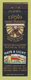 Matchbook Cover - Eagles Club Garfield Heights OH