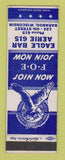 Matchbook Cover - Eagles Club Baraboo WI