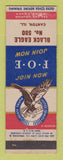 Matchbook Cover - Eagles Club Canton IL WEAR