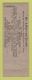 Matchbook Cover - Eagles Club Youngstown OH WEAR