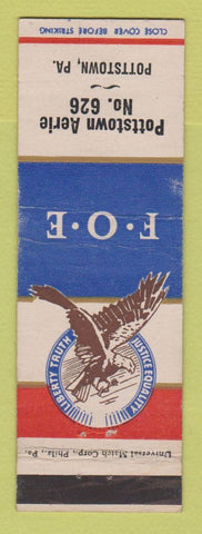 Matchbook Cover - Eagles Club Pottstown PA