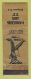Matchbook Cover - Eagles Club Bridgeton NJ WORN