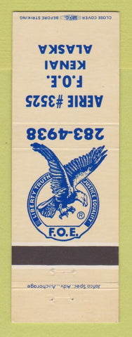 Matchbook Cover - Eagles Club Kenai AK
