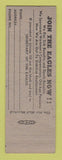 Matchbook Cover - Eagles Club Grand Junction Colorado