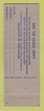 Matchbook Cover - Eagles Club Madison WI