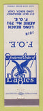 Matchbook Cover - Eagles Club Long Beach CA