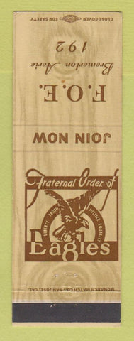 Matchbook Cover - Eagles Club Bremerton WA