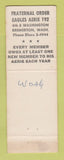 Matchbook Cover - Eagles Club Bremerton WA