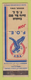 Matchbook Cover - Eagles Club Keokuk IA WEAR