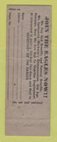 Matchbook Cover - Eagles Club Derry WEAR
