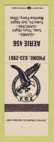 Matchbook Cover - Eagles Club Martins Ferry OH