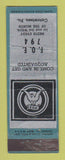 Matchbook Cover - Eagles Club Catawissa PA WEAR