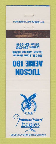 Matchbook Cover - Eagles Club Tuscon AZ WEAR
