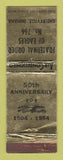 Matchbook Cover - Eagles Club Shelbyville IN 1954 WEAR