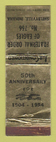 Matchbook Cover - Eagles Club Shelbyville IN 1954 WEAR