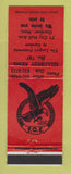 Matchbook Cover - Eagles Club Gardener MA