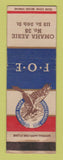 Matchbook Cover - Eagles Club Omaha NE WEAR