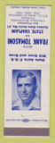 Matchbook Cover - Eagles Club San Francisco CA Frank Tomasoni State Chaplain