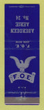 Matchbook Cover - Eagles Club Aberdeen WA