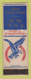 Matchbook Cover - Eagles Club Walla Walla WA WEAR