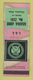 Matchbook Cover - Eagles Club Chardon OH