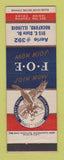 Matchbook Cover - Eagles Club Rockford IL