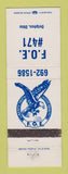 Matchbook Cover - Eagles Club Delphos OH