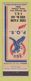 Matchbook Cover - Eagles Club Coeur D'Alene ID