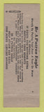 Matchbook Cover - Eagles Club Coeur D'Alene ID