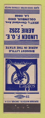 Matchbook Cover - Eagles Club Columbus OH
