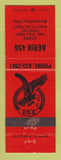 Matchbook Cover - Eagles Club Martins Ferry OH ORANGE