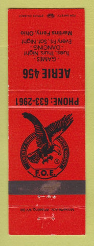 Matchbook Cover - Eagles Club Martins Ferry OH ORANGE
