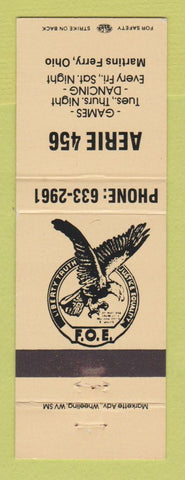 Matchbook Cover - Eagles Club Martins Ferry OH PEACH