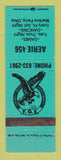 Matchbook Cover - Eagles Club Martins Ferry OH TEAL