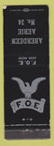 Matchbook Cover - Eagles Club Aberdeen WA BLACK WEAR