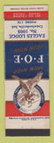 Matchbook Cover - Eagles Club Crawfordsville IN