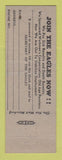 Matchbook Cover - Eagles Club Crawfordsville IN