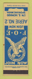 Matchbook Cover - Eagles Club Spokane WA