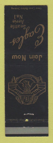 Matchbook Cover - Eagles Club Seattle WA