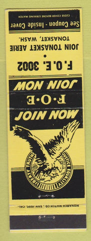Matchbook Cover - Eagles Club Tonasket WA