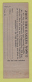 Matchbook Cover - Eagles Club Greenville