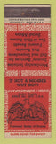 Matchbook Cover - Eagles Club Cedar Rapids IA