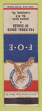 Matchbook Cover - Eagles Club Lewistown PA WEAR