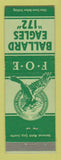 Matchbook Cover - Eagles Club Ballard WA