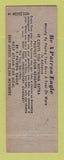 Matchbook Cover - Eagles Club Cody WY